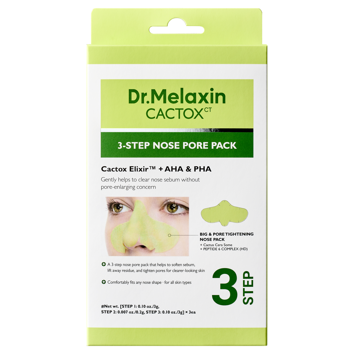 Dr.Melaxin | Cactox 3-Step Nose Pore Pack